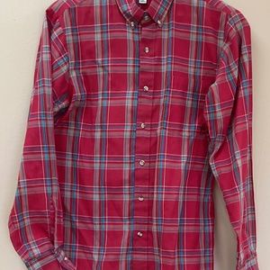 Arrow Brigade Red Plaid Shirt Multicolor Long Sleeve Men's 20